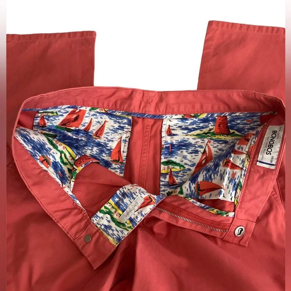 Bonobos Coral Red Chinos